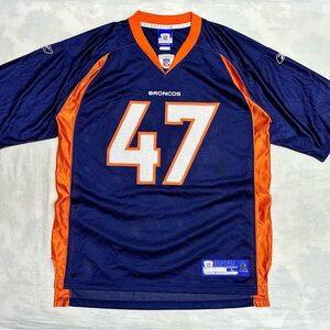 VTG Reebok Denver Broncos John Lynch #47 NFL Jersey